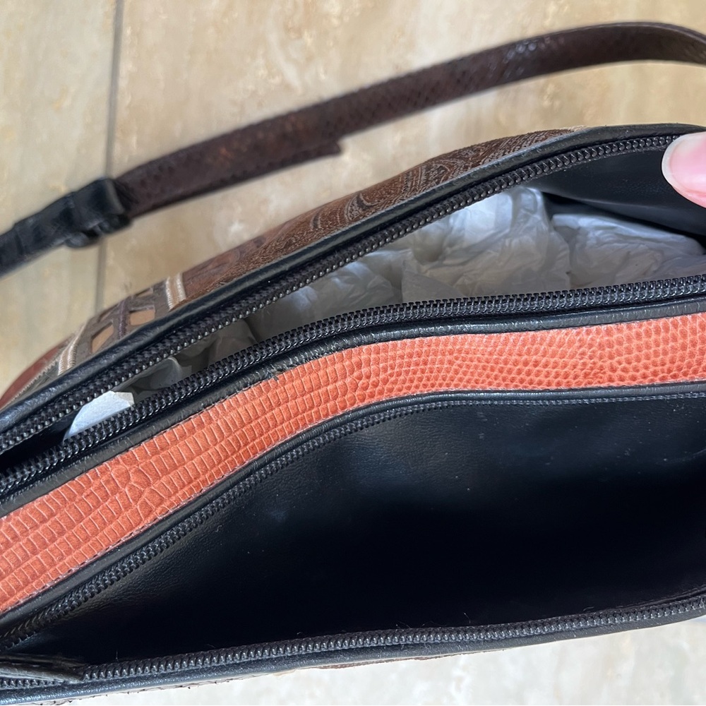 Sharif Patchwork Leather Crossbody Bag - image 4